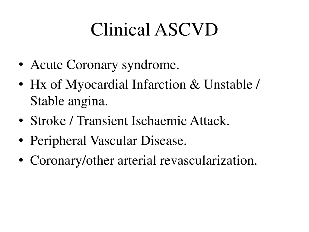 clinical ascvd
