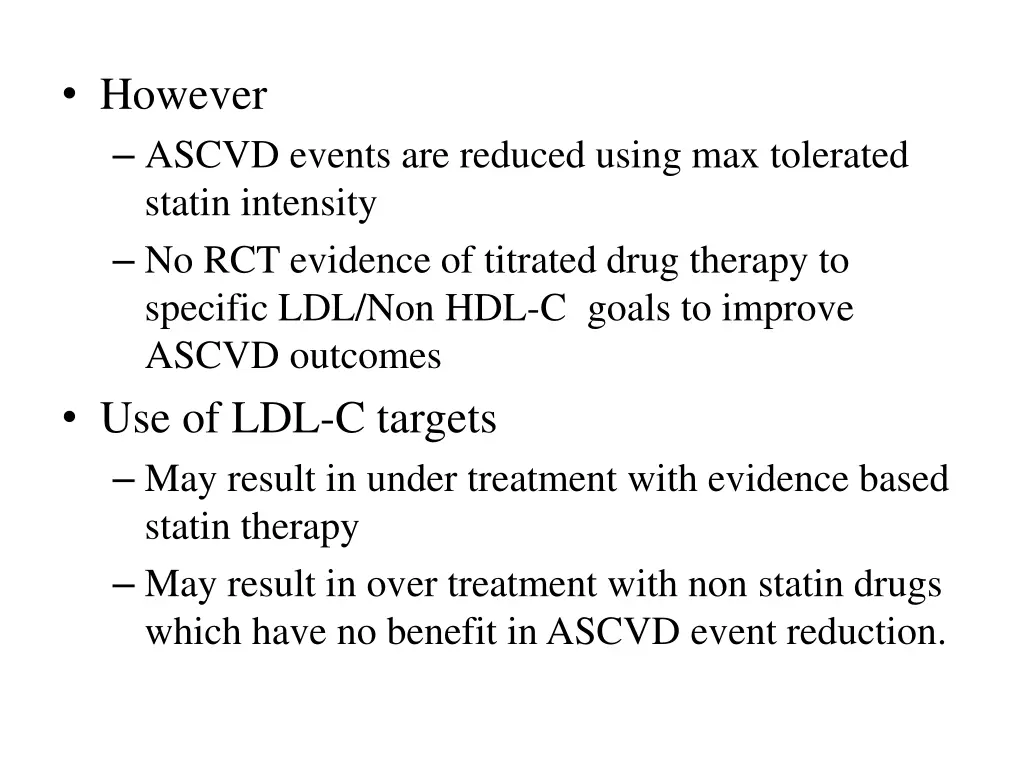 however ascvd events are reduced using