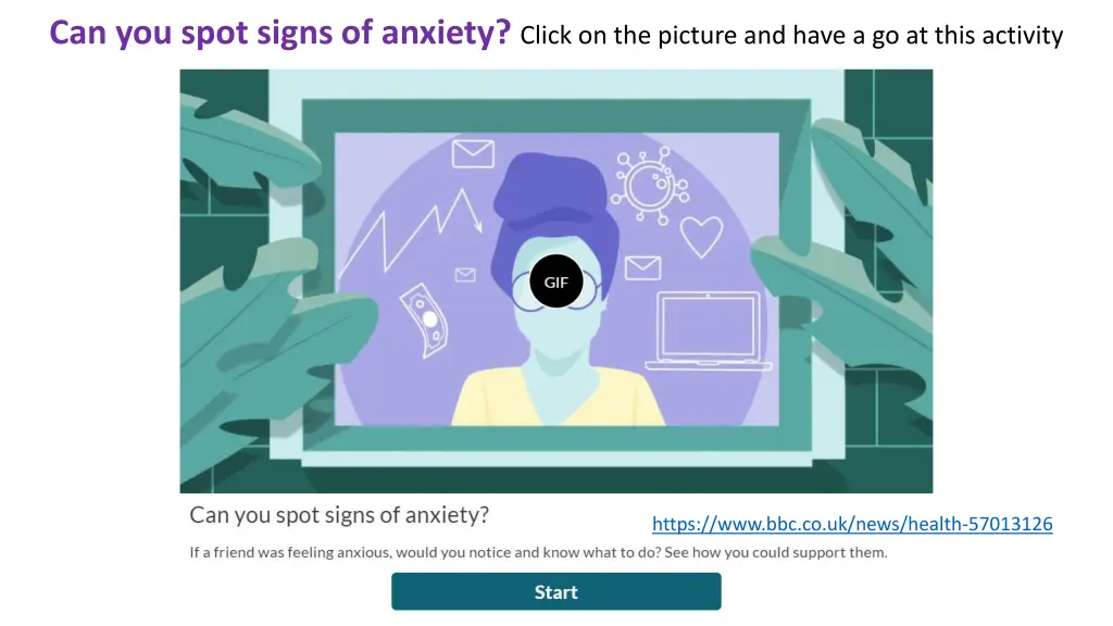can you spot signs of anxiety click