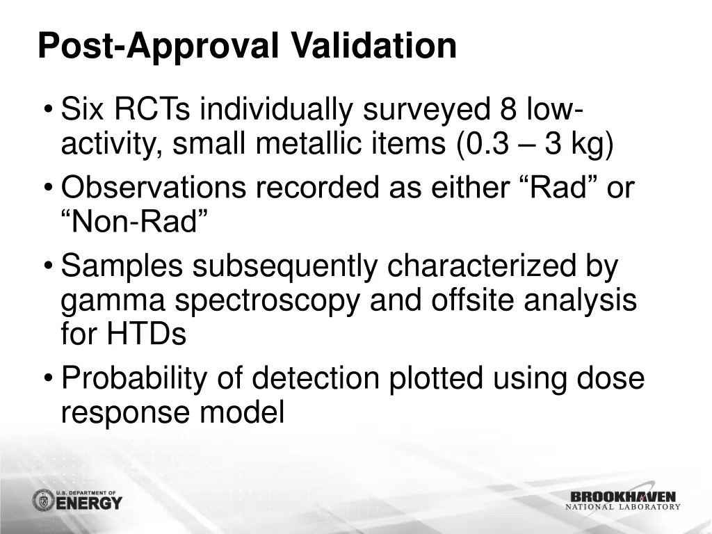 post approval validation