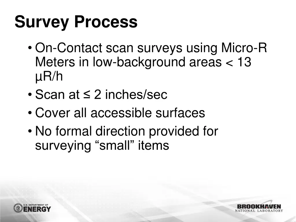 survey process