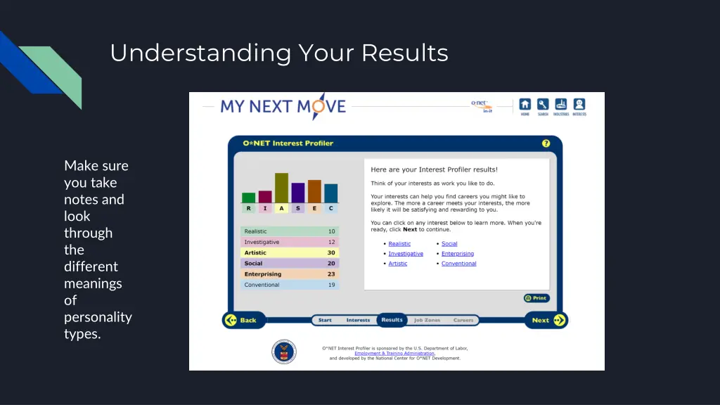 understanding your results