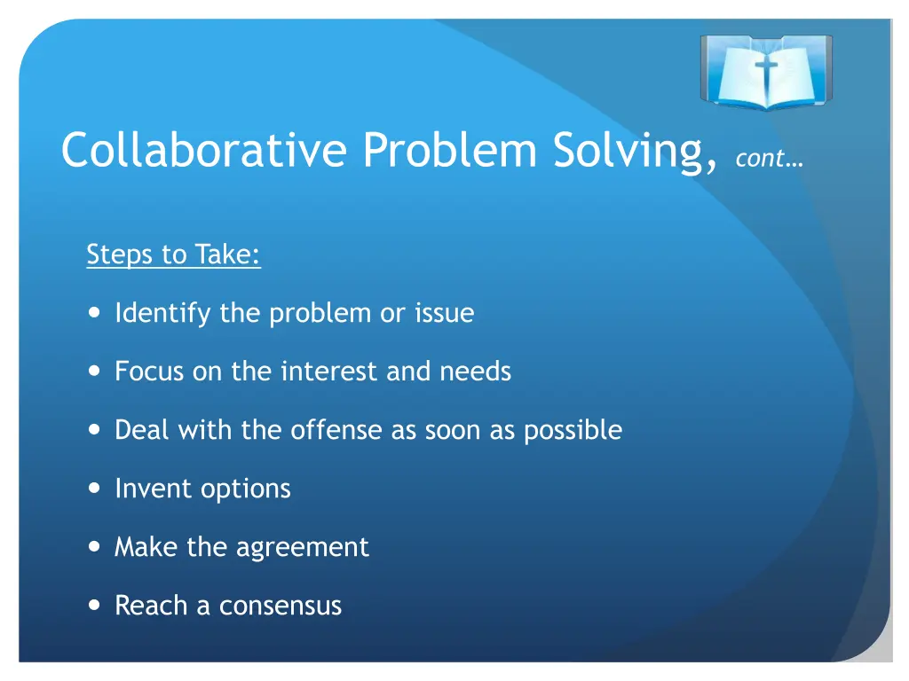 collaborative problem solving cont