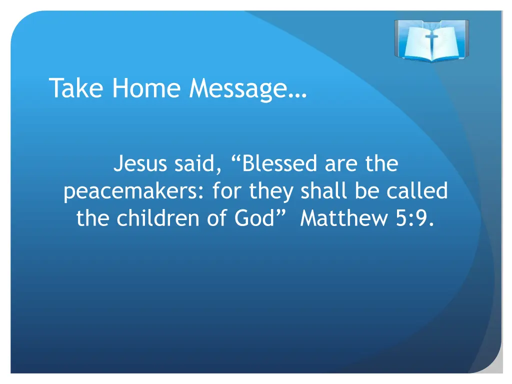 take home message