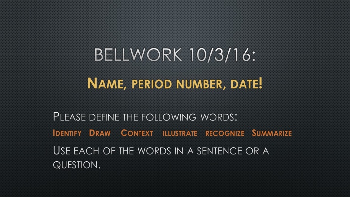 bellwork 10 3 16