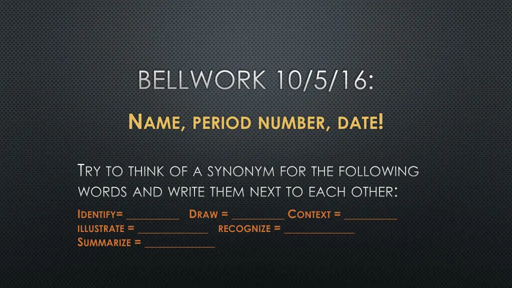 bellwork 10 5 16