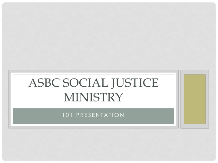 asbc social justice ministry