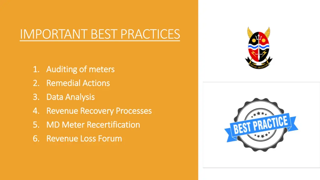 important best practices