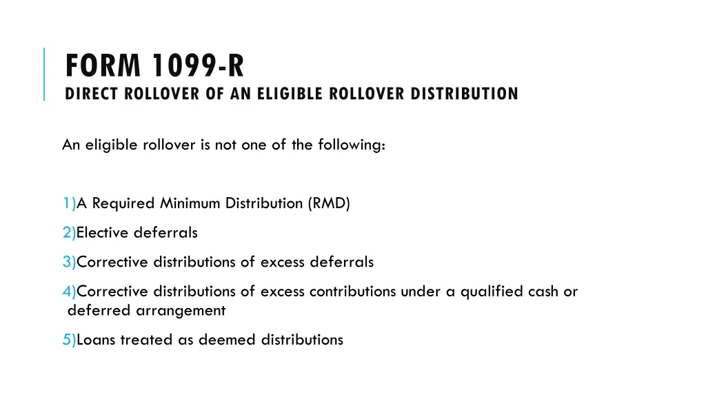 form 1099 r direct rollover of an eligible 2