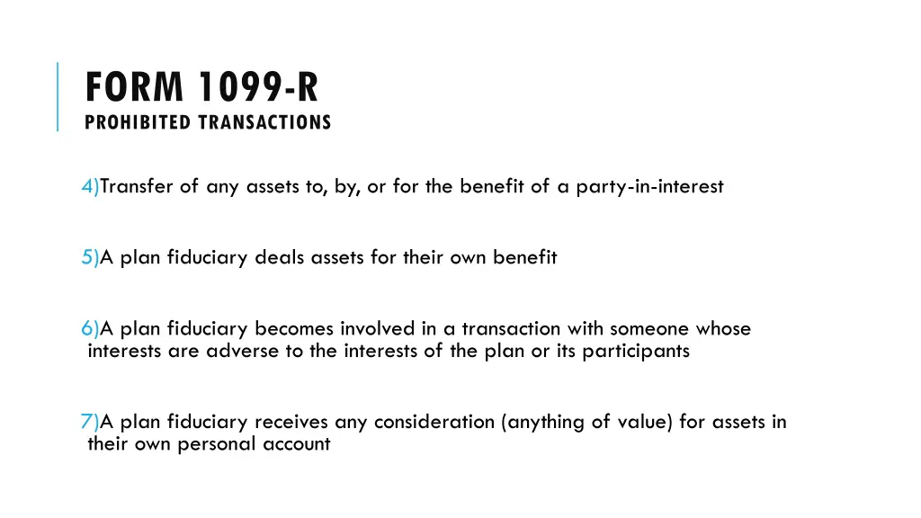 form 1099 r prohibited transactions 1