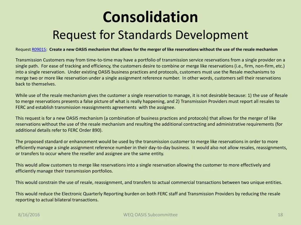 consolidation 8