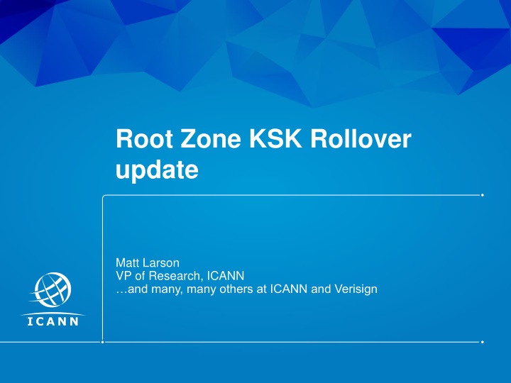 root zone ksk rollover update