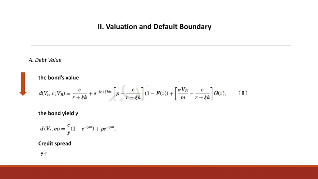 ii valuation and default boundary 1