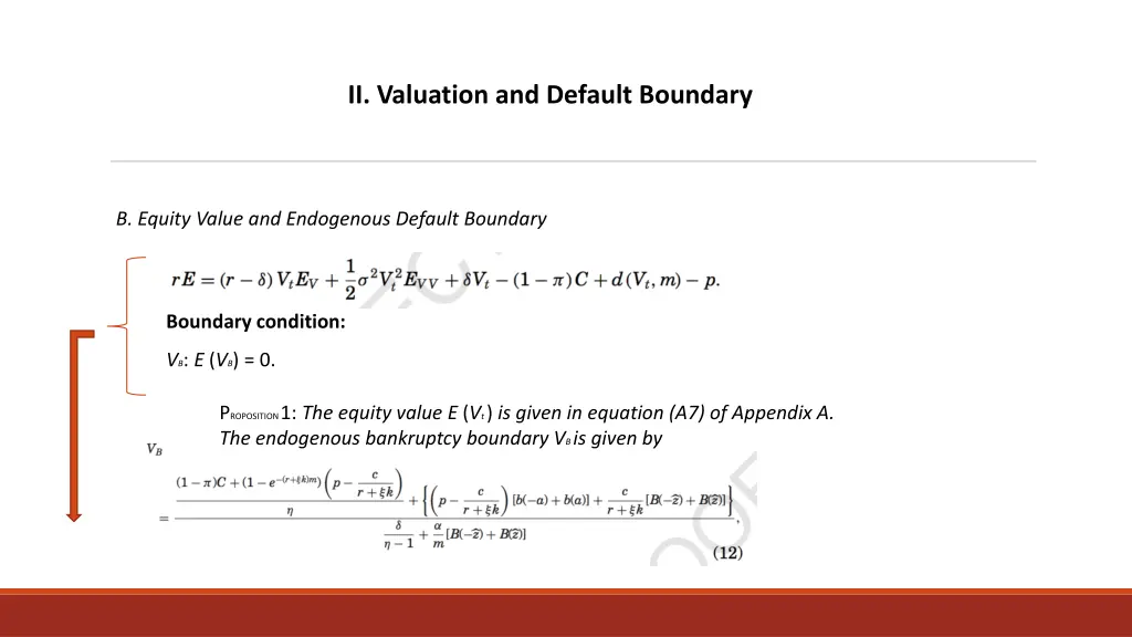 ii valuation and default boundary 2
