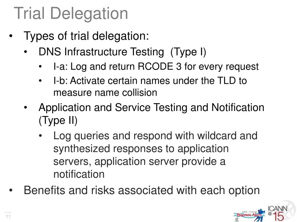 trial delegation