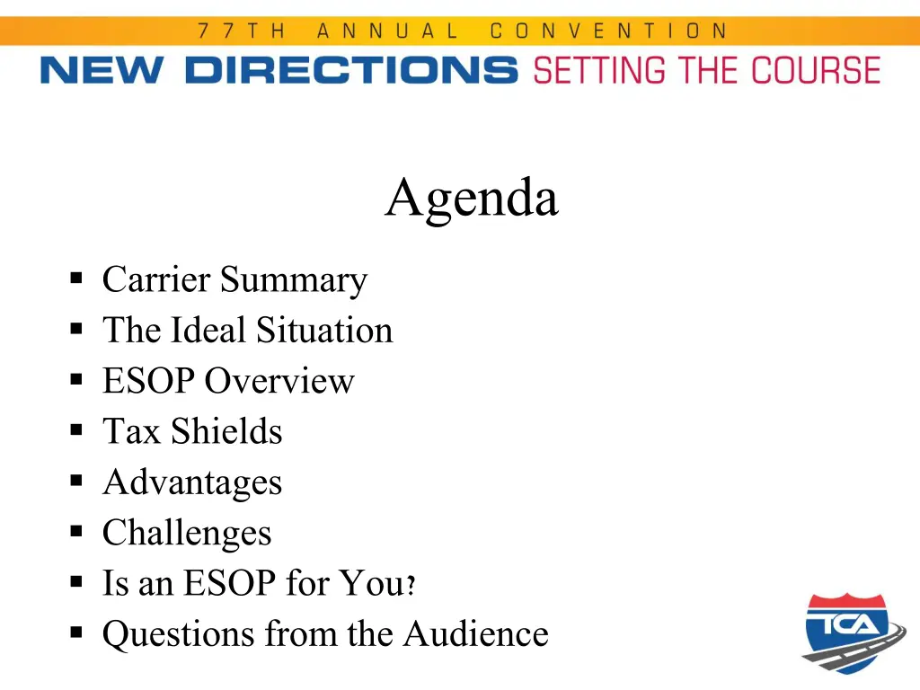 agenda