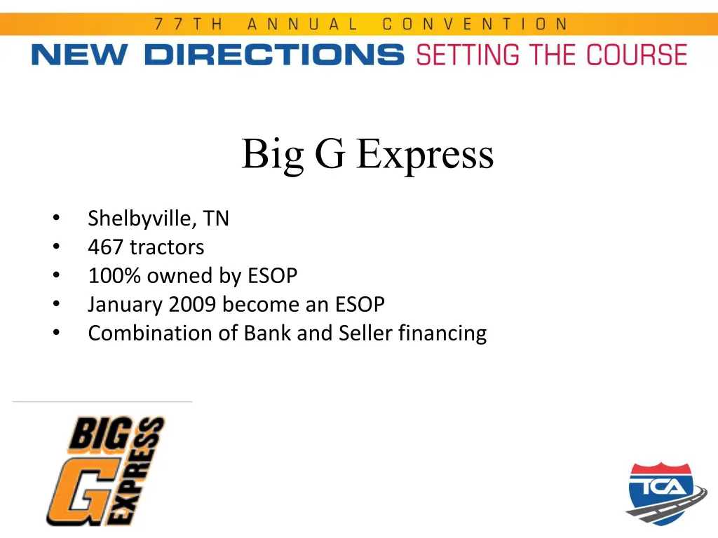 big g express