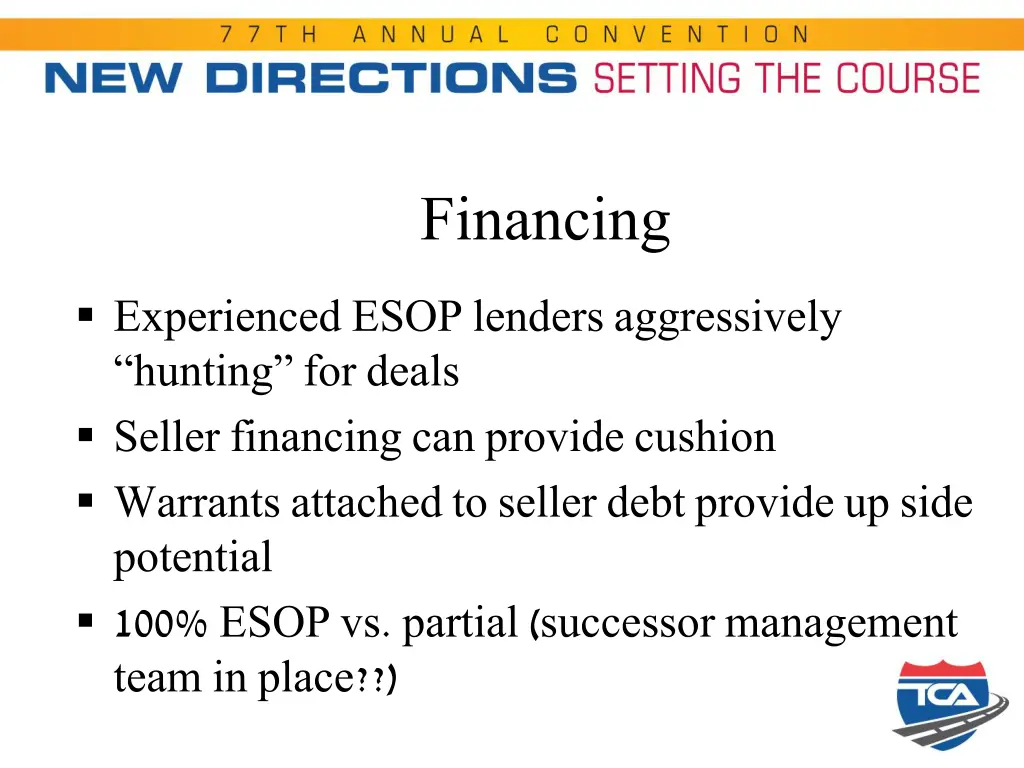 financing