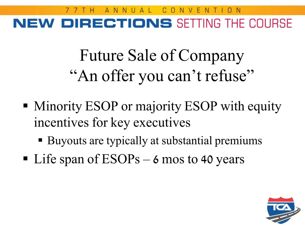 future sale of company an offer you can t refuse