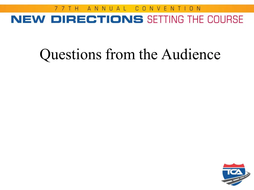 questions from the audience