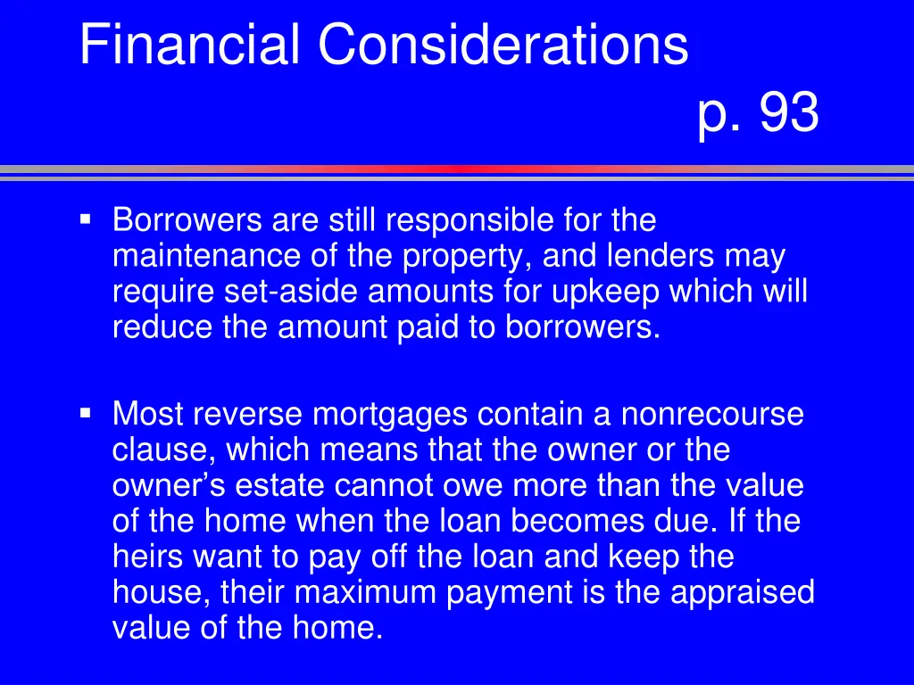 financial considerations 1