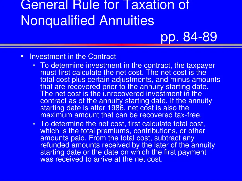 general rule for taxation of nonqualified 1