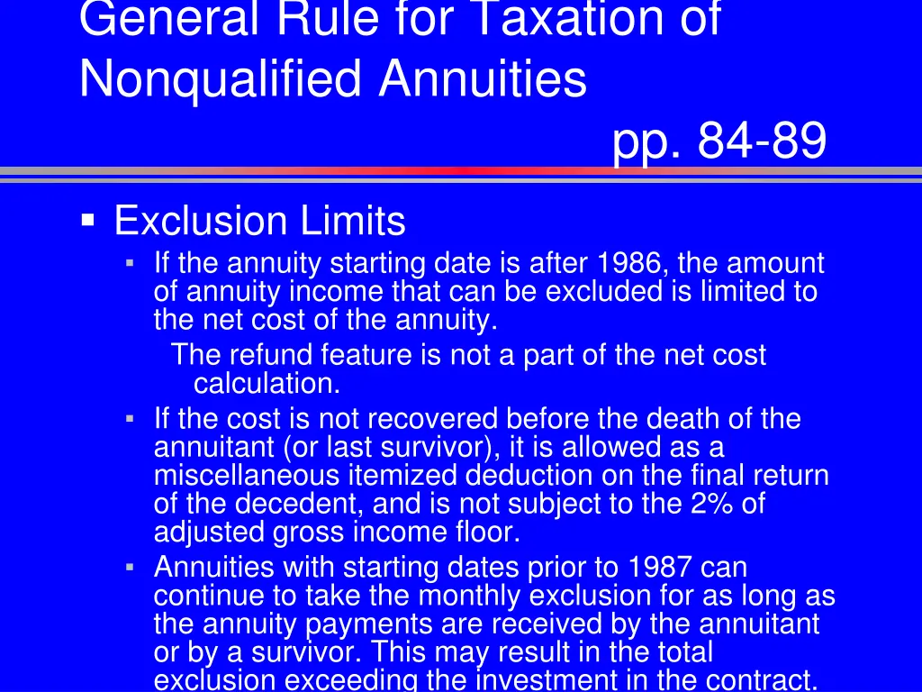 general rule for taxation of nonqualified 13