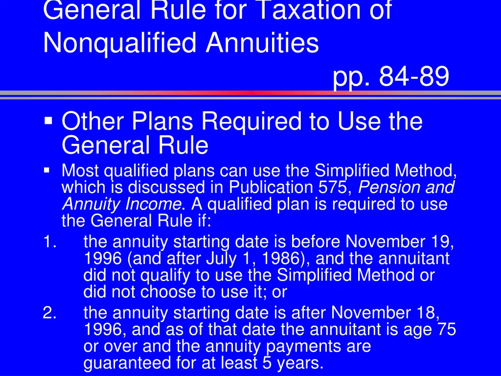 general rule for taxation of nonqualified 15