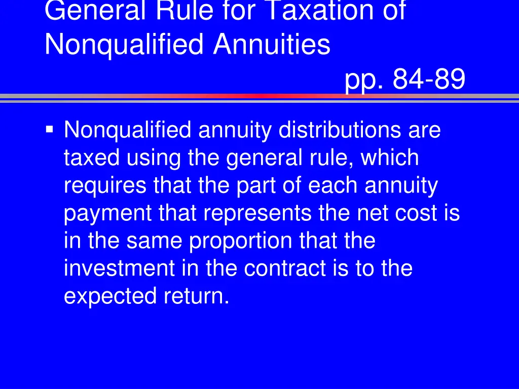 general rule for taxation of nonqualified