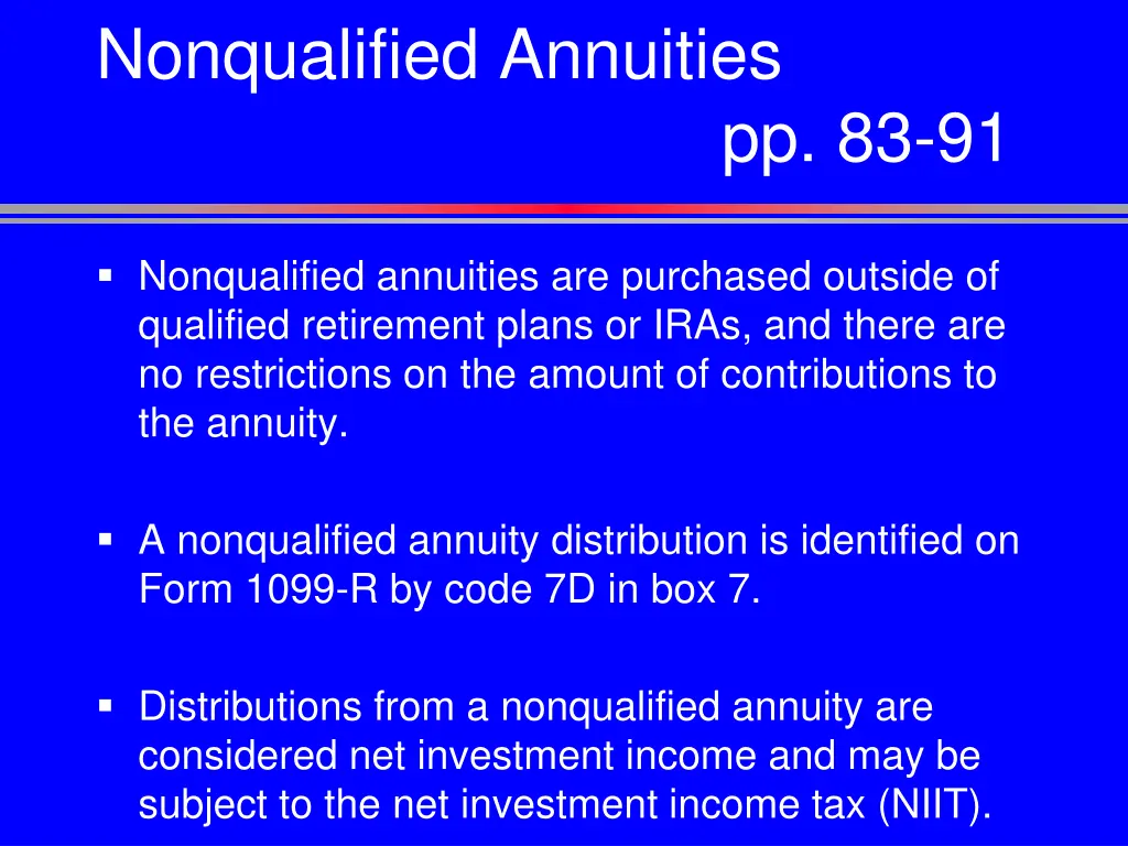 nonqualified annuities