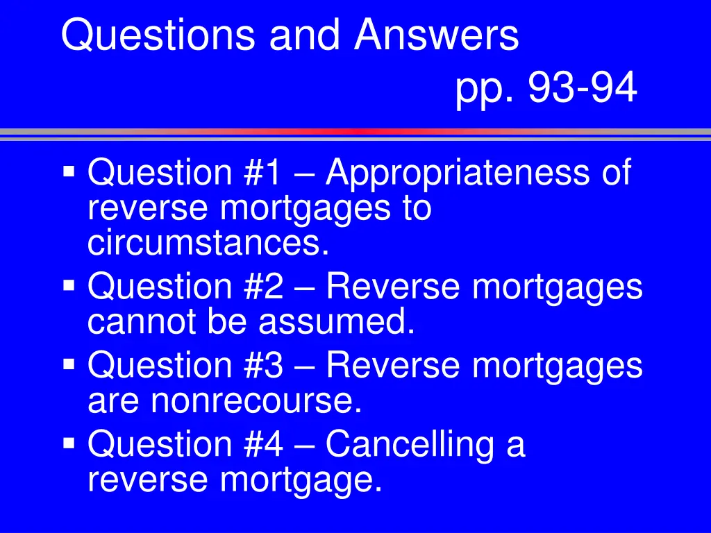 questions and answers