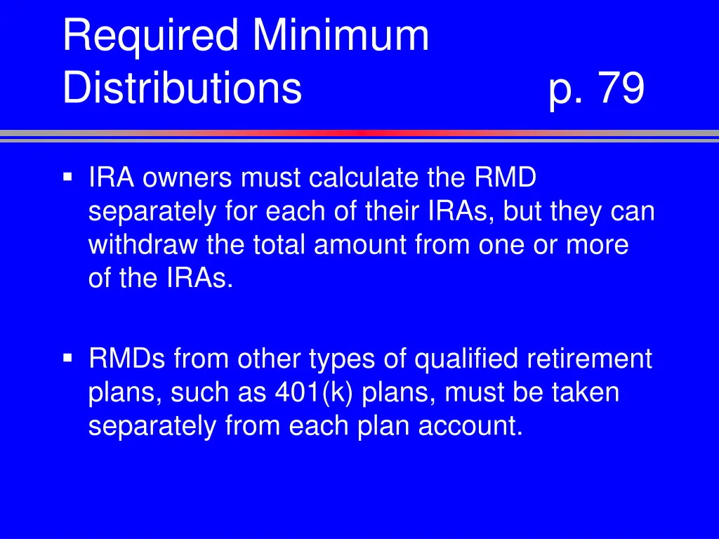 required minimum distributions