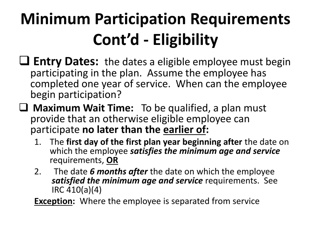 minimum participation requirements cont 5