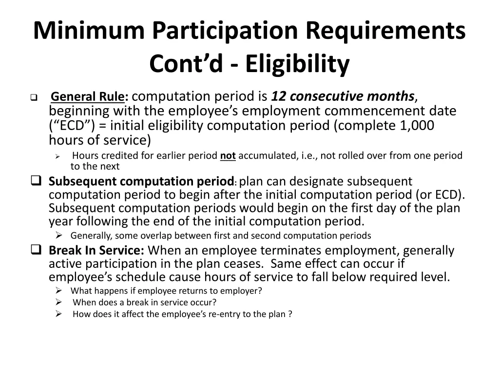 minimum participation requirements cont 7