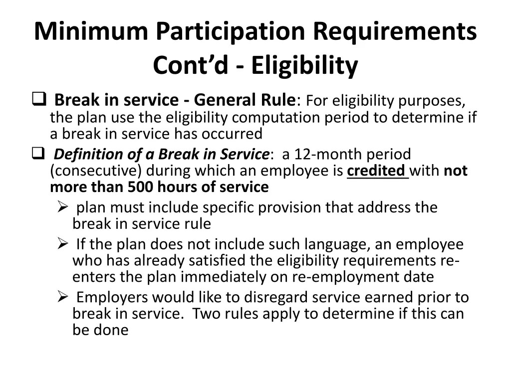 minimum participation requirements cont 8