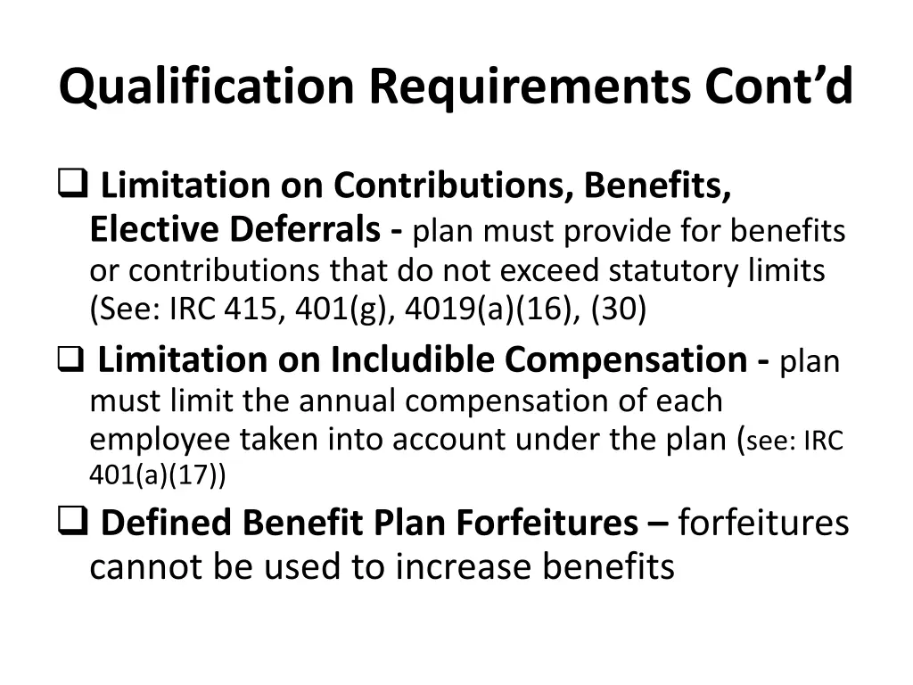 qualification requirements cont d 3