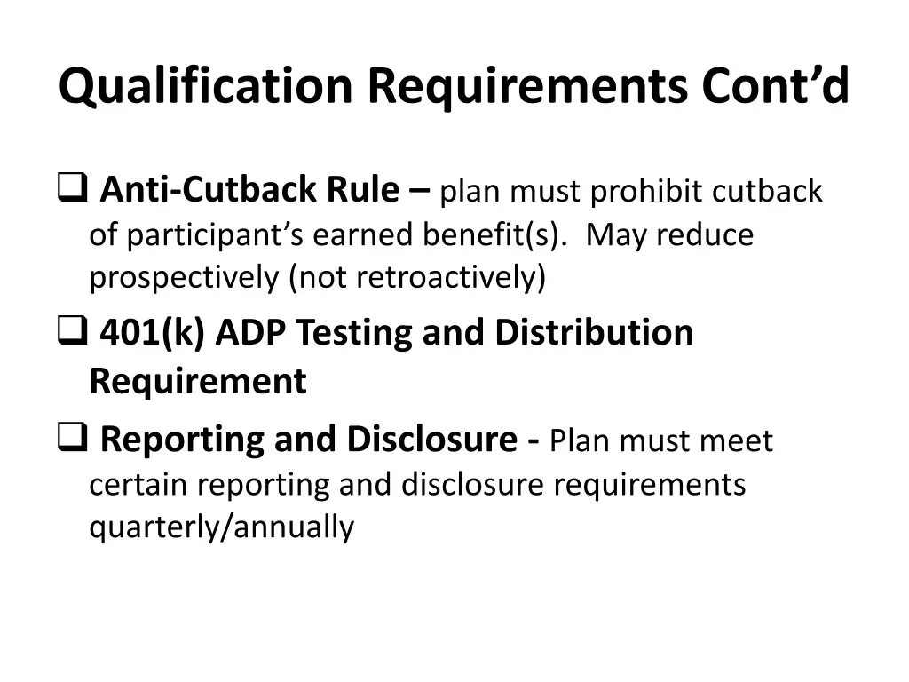 qualification requirements cont d 5