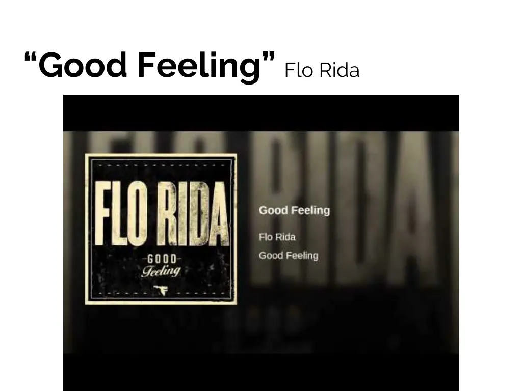 good feeling flo rida
