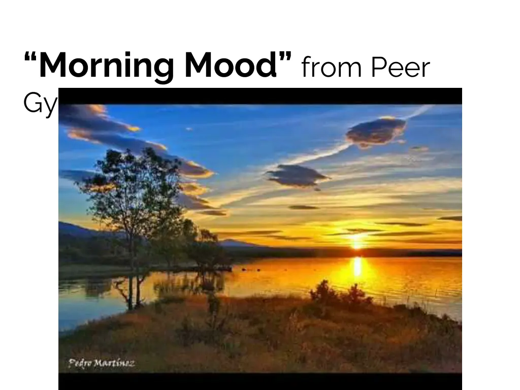morning mood from peer gynt