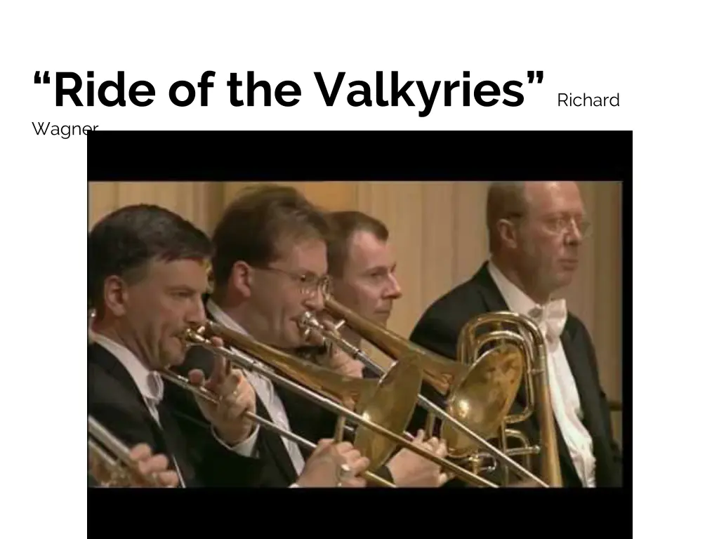 ride of the valkyries richard wagner