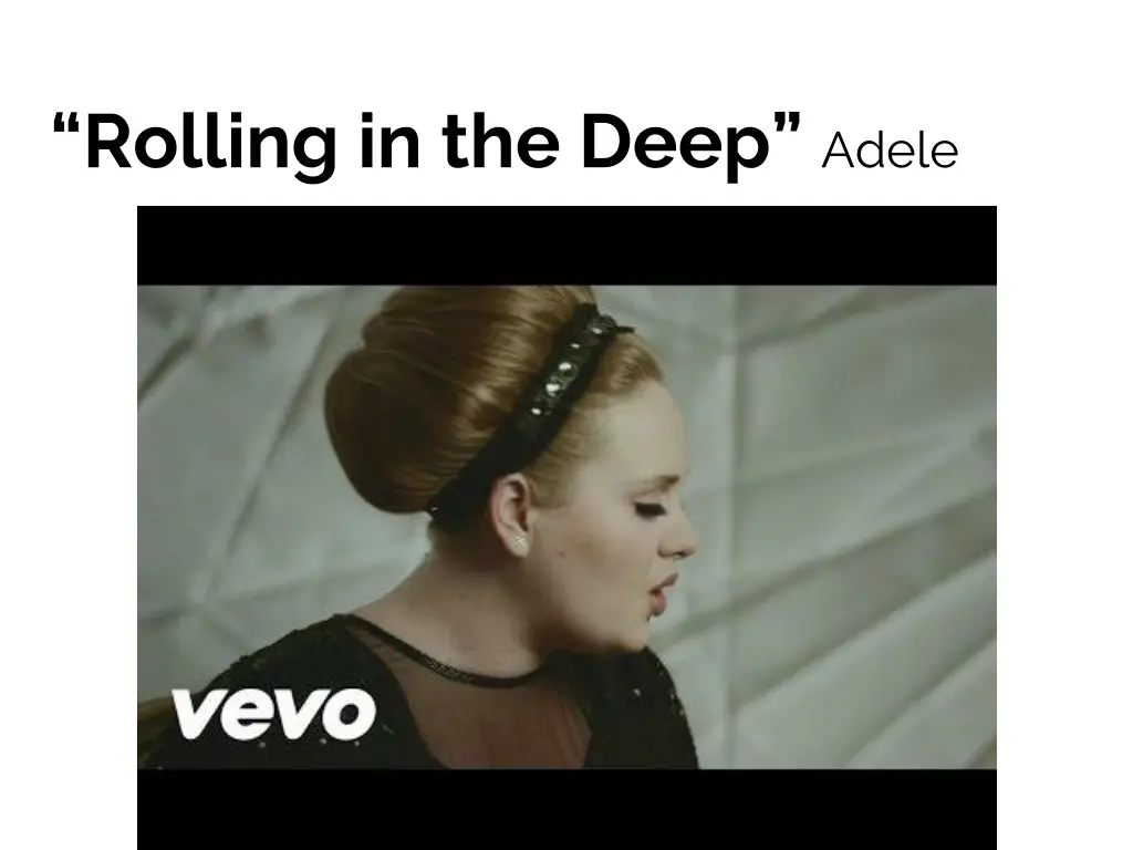 rolling in the deep adele