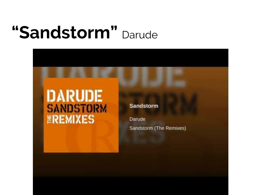 sandstorm darude