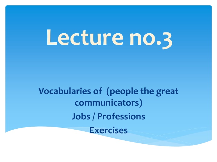lecture no 3