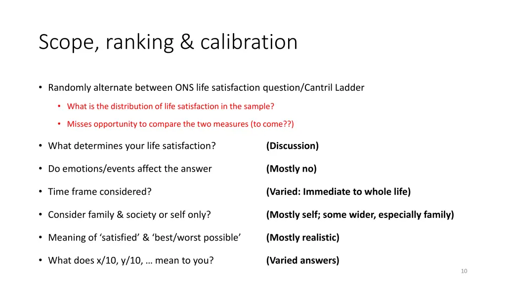 scope ranking calibration
