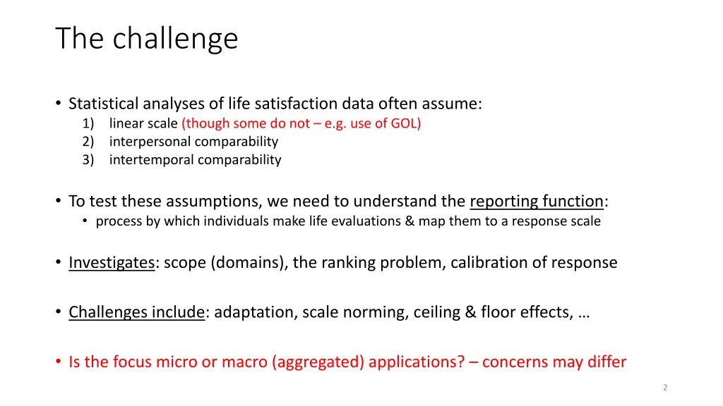 the challenge