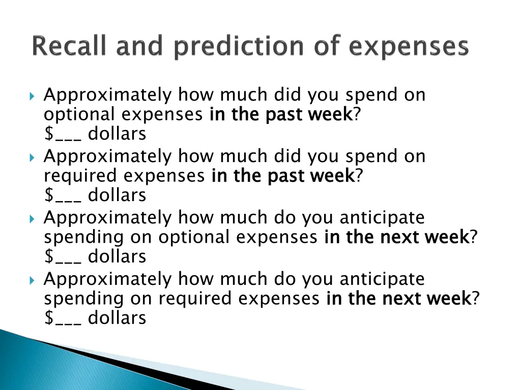 approximately how much did you spend on optional