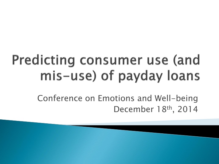 conference on emotions and well being december