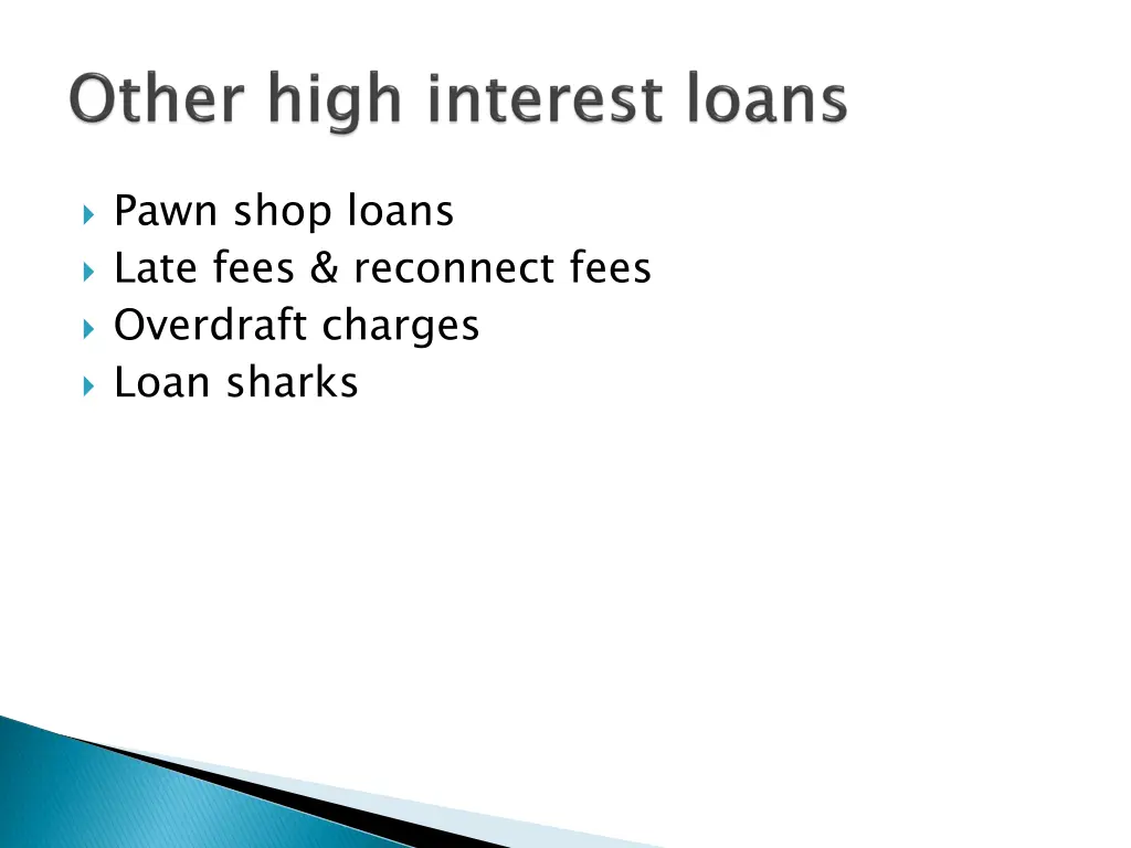 pawn shop loans late fees reconnect fees