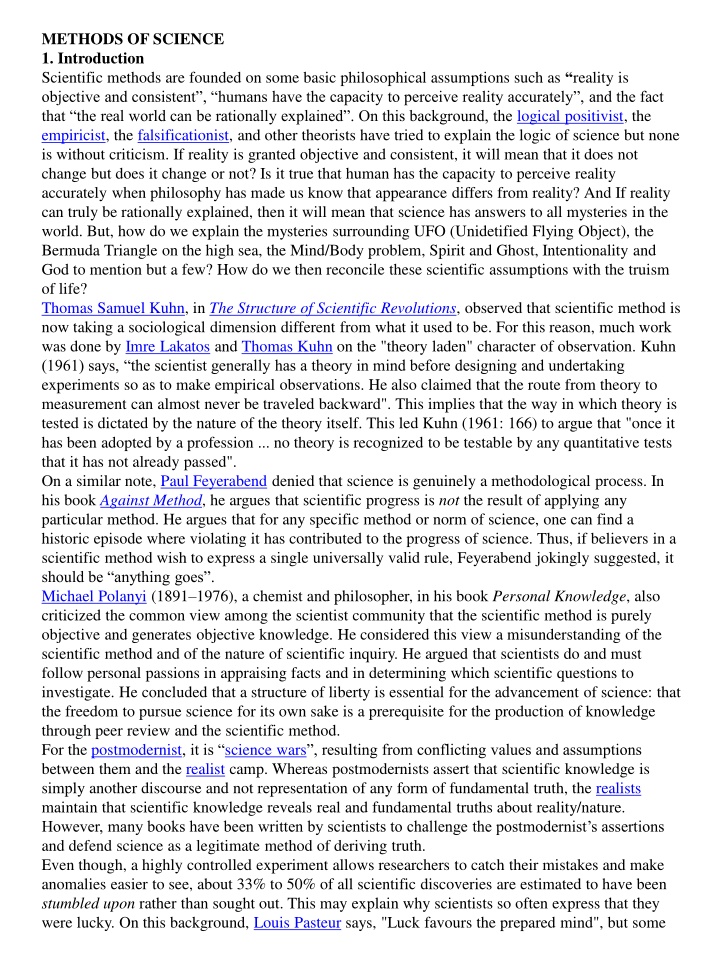 methods of science 1 introduction scientific