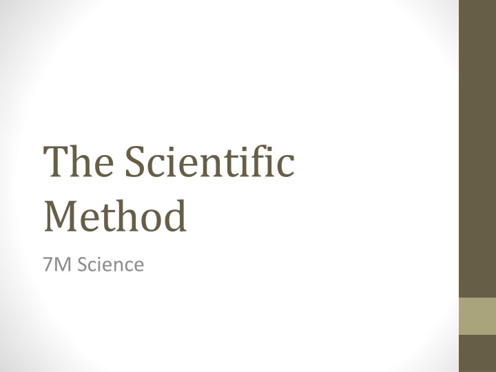 the scientific method